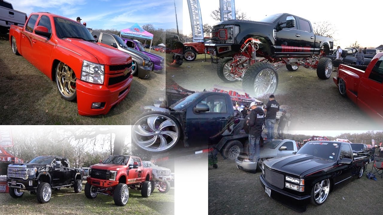 Turkey Drag 2019! Custom Lifted and Dropped trucks get together to camp out around the lake in DFW!