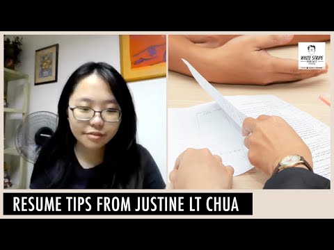 What's The Most Important Part of a Resume? | Justine LT Chua | White Stripe Podcast