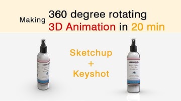 How to make a simple 3d bottle animation using Sketchup and Keyshot
