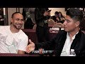 MIKEY GARCIA TO KEITH THURMAN "IF I MOVE UP TO 147, IM GOING FOR YOU!"