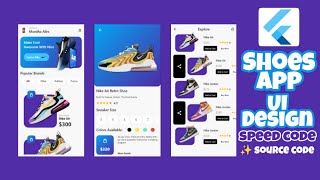 Flutter UI Practicing | Flutter Shoes App UI Design.