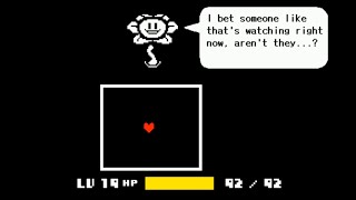 Undertale - Genocide Route Flowey Chat (Emphasis on Dialogue)