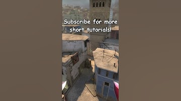 mirage short smoke from t spawn (128 tick) #shorts