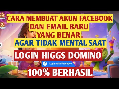 CARA MEMBUAT AKUN FACEBOOK BARU AGAR TIDAK MENTAL SAAT LOGIN HIGGS DOMINO ‼️