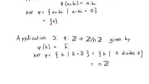 Ring homomorphism kernels
