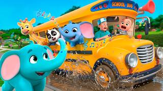 The wheels on the bus (Baby Safari Animals) | Almama - Baby Academy & Nursery Rhymes