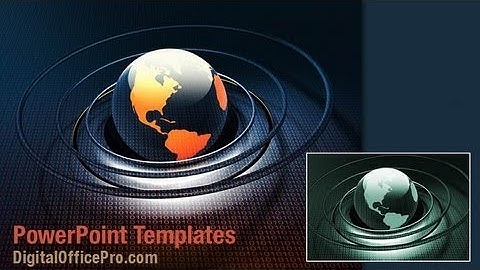 Digital Globe PowerPoint Template Backgrounds - DigitalOfficePro #04028W