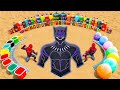 EXPERIMENT: Giant Black Panther pit Made from Giant Balloons, Mtn Dew &amp; Orbeez, Coca Cola vs Mentos