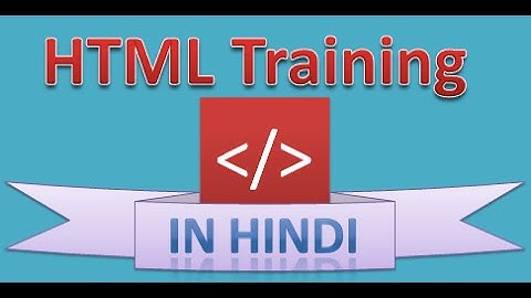 HTML Training in Hindi Lecture- 9 Marquee Tag Part-2