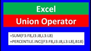 excel union operator for aggregate statistical finance functions excel magic trick 1569
