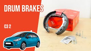 How to replace the drum brakes Citroën C3 mk2