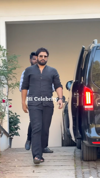 #alluarjun New hairstyle Looks , Allu Arjun Nampally Court To Allu arjun House #shorts #ytshorts