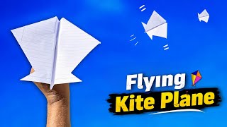 how to make flying kite plane (notebook paper)