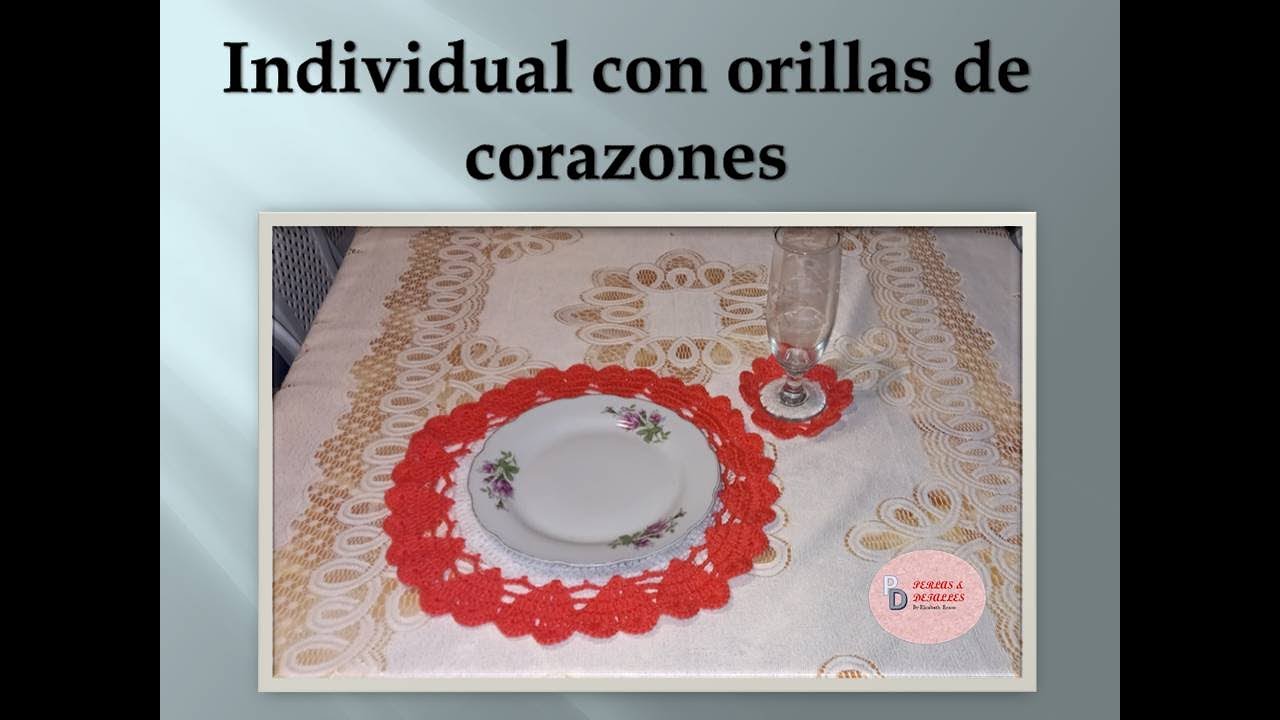 Individual con orillas de corazón