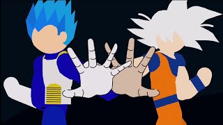 goku and vegeta VS moro (W.I.P)|| stick nodes fan animation||