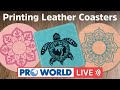 Printing On Leather Coasters