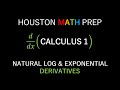 Understanding Derivatives of Exponential and Logarithmic Functions