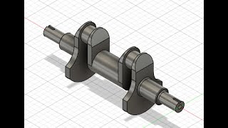 3D Modeling of Crankshaft in Fusion #icengine #crankshaft #fusion360 #3dmodeling #3dmodelingtutorial