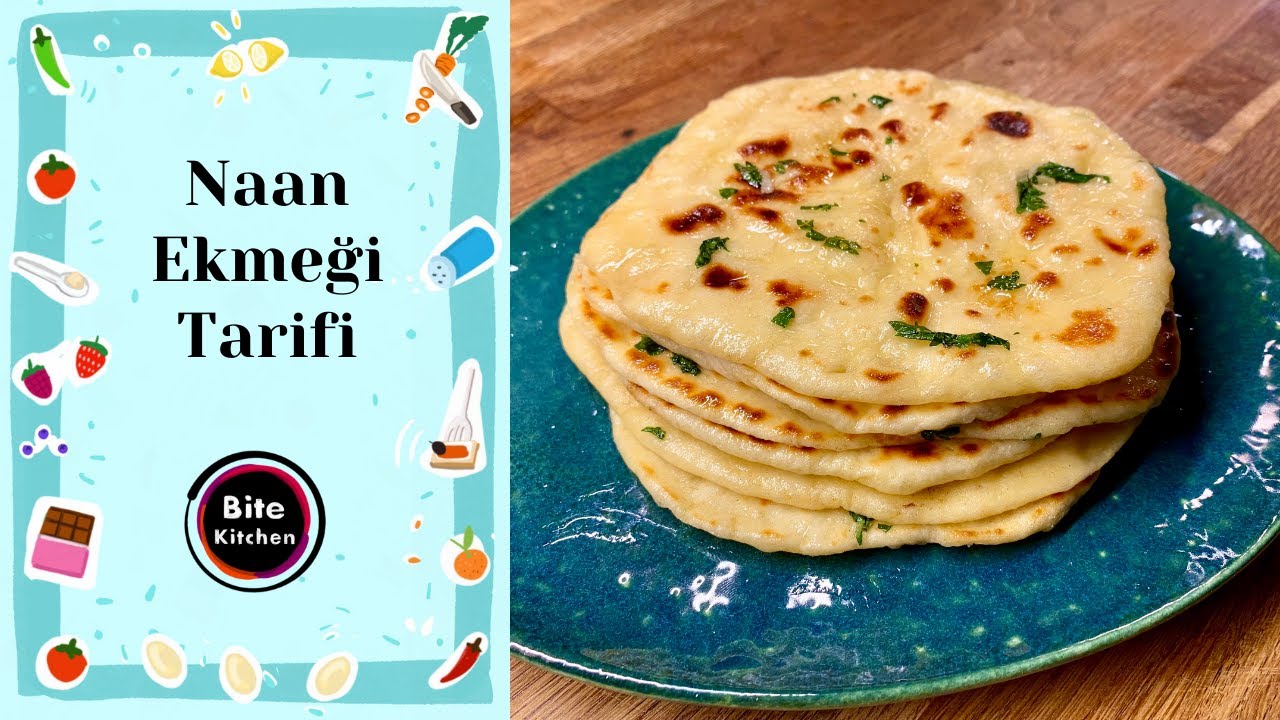 Sarımsaklı Naan Ekmeği - Hint Ekmeği - Garlic Naan Bread Recipe