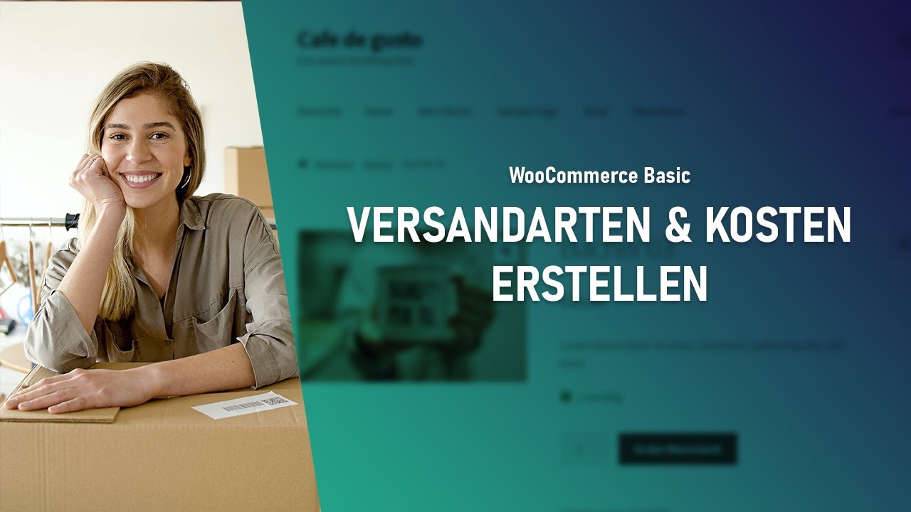 Update Versandkosten erstellen \u0026 verwalten in WooCommerce | Kostenlosen Onlineshop mit WordPress