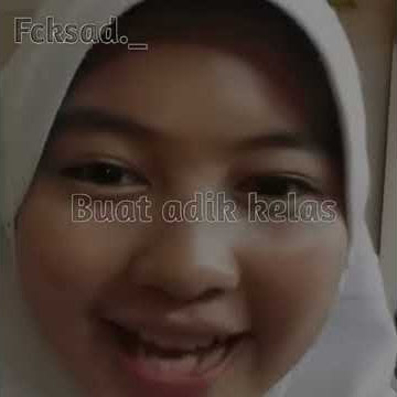 BUAT ADIK KELAS YANG SUKA DELAK DELEK
