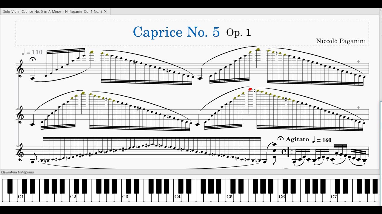 Liszt Etude no.4 (Paganini Caprice no.1) (1838 ideal Version) Ноты. DCS Paganini transport. Паганини самый сложный Каприс.