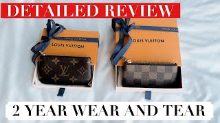 LOUIS VUITTON KEY POUCH REVIEW | 2 YEAR WEAR AND TEAR &amp; WHAT FITS