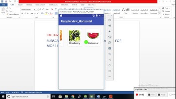 Android Horizontal RecyclerView