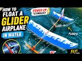 How to Make a Floating Glider Airplane with Power-Up Technology | Water Floating Experiment