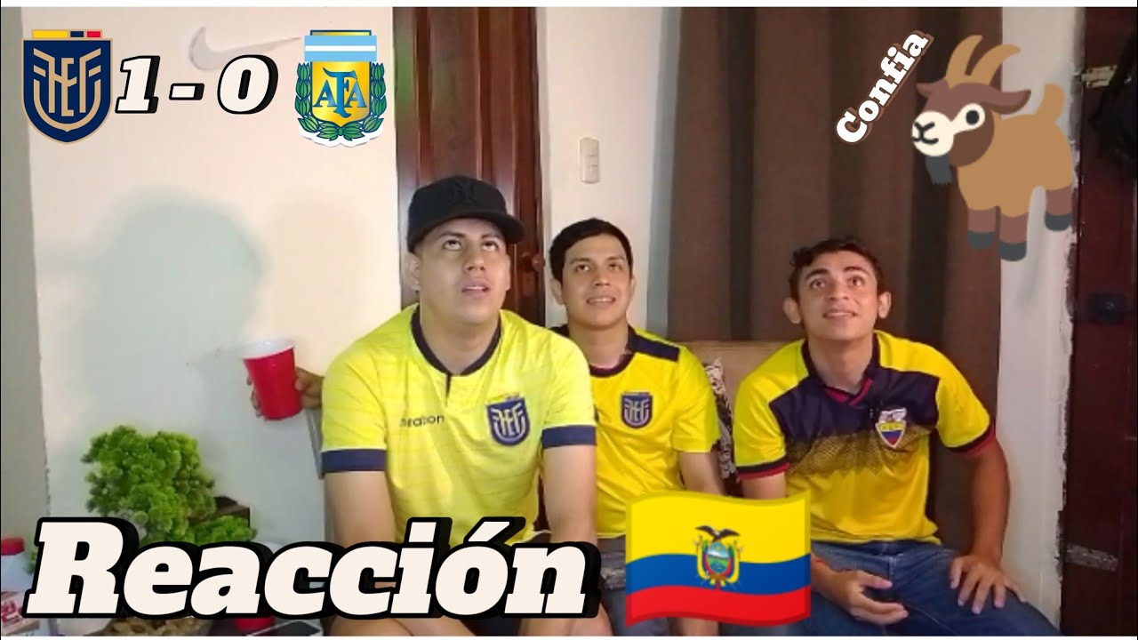 ECUADOR 1-0 ARGENTINA | REACCIÓN DE AMIGOS DEL PARTIDO 🇪🇨 |  ELIMINATORIA SUDAMERICANAS #reacciones