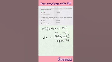Tnpsc group1 previous year question paper 2021 #maths #simpleinterest #compoundinterest