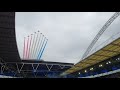 EURO 2020 Closing Ceremony And The Red Arrows Flying Over Wembley Stadium!