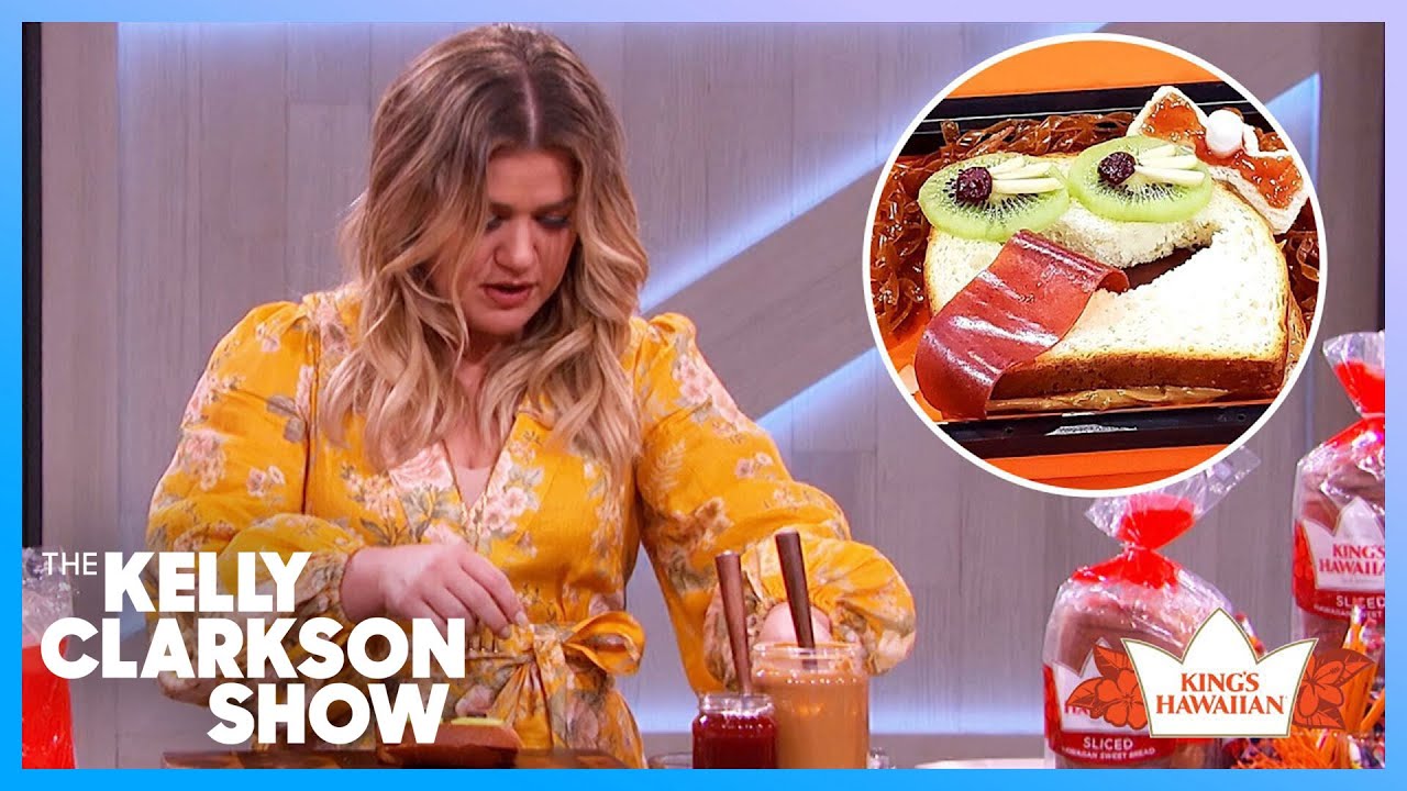 Kelly Clarkson Makes Sandwich Art