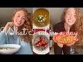 What I Eat in a Day| Vlog| Baked Porridge, Sweet Potato soup, Quick Pasta, Healthy COOKIES