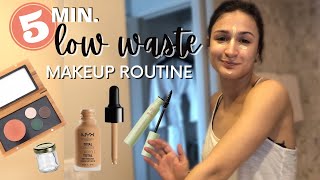 5 Min. Makeup Routine | Low Waste & Eco Friendly by Julianna Carfaro 458 views 3 years ago 6 minutes, 57 seconds