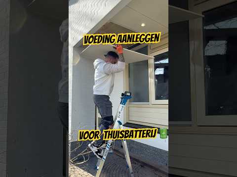 Aparte groep aanleggen voor thuisbatterij #elektricien #thuisbatterij
