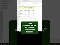🔄 Convert table into CSV in Excel #shorts