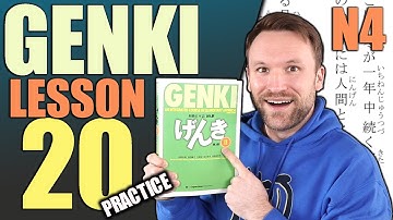 【N4】Practice Genki II Lesson 20【LIVE】