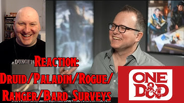 Reaction: Druid & Paladin/Expert class survey results: One Dnd