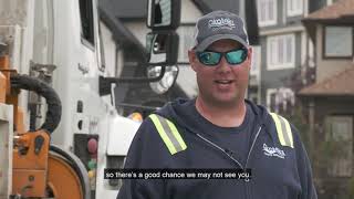 Safety around waste trucks | Okotoks Waste Services
