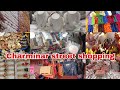 Ramzan special charminar street shopping /Part1/makeup items, pearls sets,handbags, bras & dhupattas