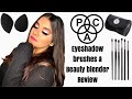 PAC EYESHADOW  BRUSHES & BEAUTY BLENDER REVIEW