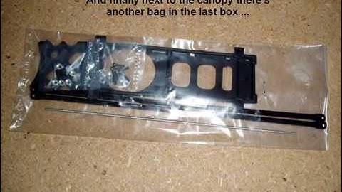 Unboxing the HobbyKing HK450 v2 helicopter kit