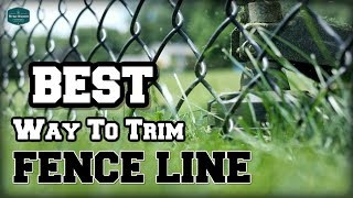 EASY Method // Weed Eat Around Chain Link Fence