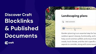 Connect relevant information to your published documents with block links