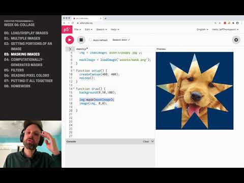 CP1: Collage in P5JS – Masking Images