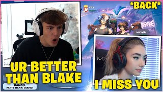 CLIX Tries Not To FLIRT With SOMMERSET After REUNITING &amp; Gets CARRIED In RANKED! (Fortnite Moments)