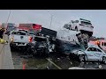 Dangerous Fastest Biggest Heavy Equipment Truck &amp; Cars Fails | Total Idiots Stupid Drivers At Work.