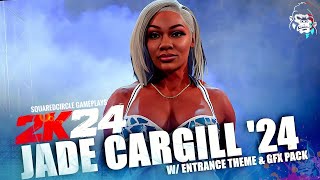 WWE 2K24 Jade Cargill Entrance w/ A Storm Is Coming Theme | New WWE 2K24 PC Mods