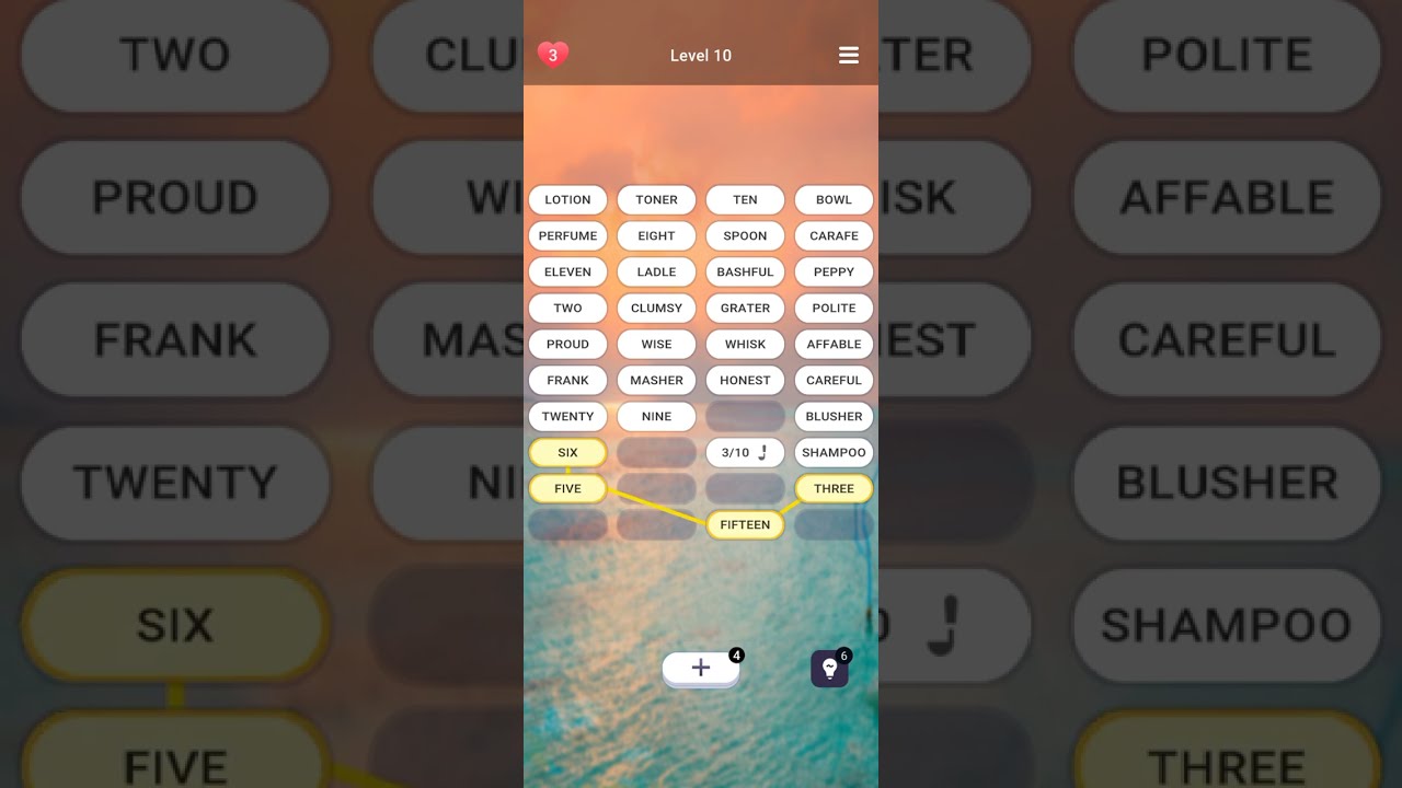 Associations Level 10 [ Answers ] - Word Puzzle Game